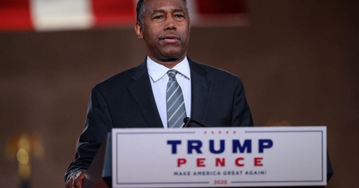 HUD Secretary Ben Carson believes he's 'out of the woods' in his experience with COVID19 Just