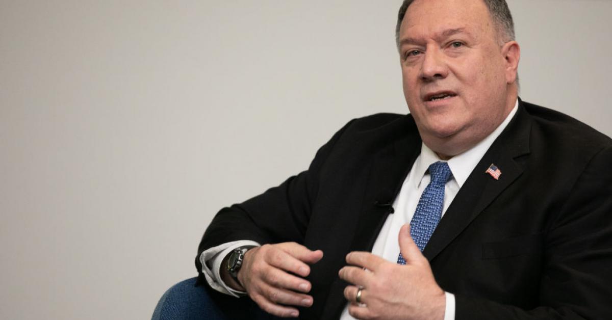 Secretary of State Pompeo announces move to lift 'self-imposed restrictions' related to Taiwan