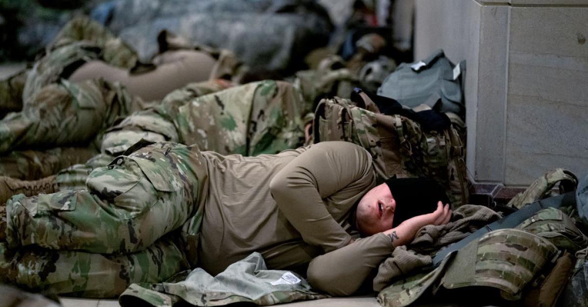 Lawmakers ask Army to provide cots for National Guard members sleeping