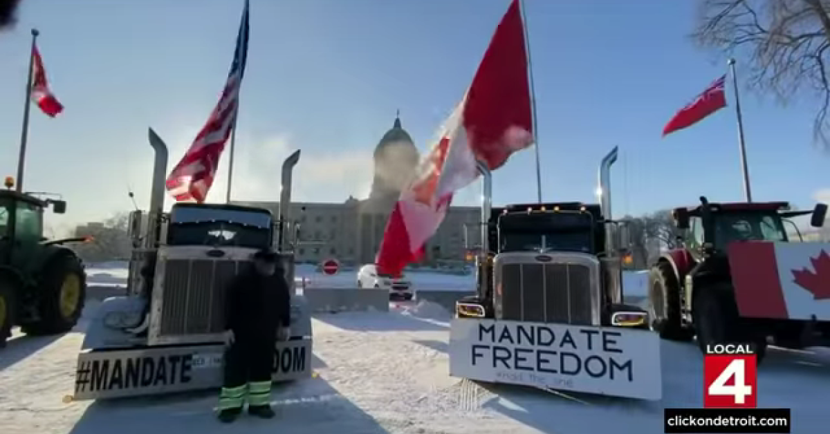 Whoa, Canada: Police criminalize food, fuel donations to Freedom Convoy protest