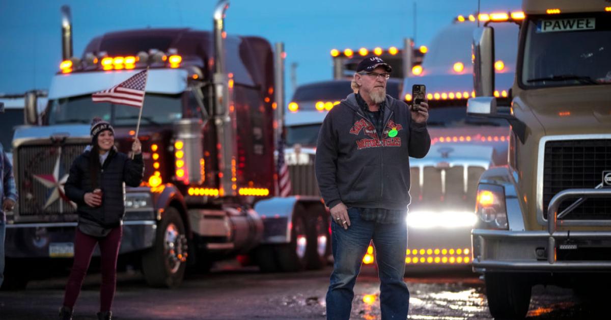 Peoples Convoy Truckers Lap Washington Dc Beltway For Hours Just The News 