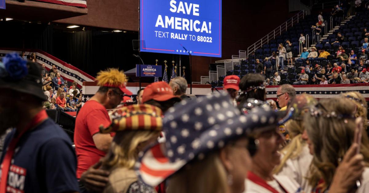 Donald Trump to Wyoming rally: “The Democratic crusade to gut election integrity is something that n...