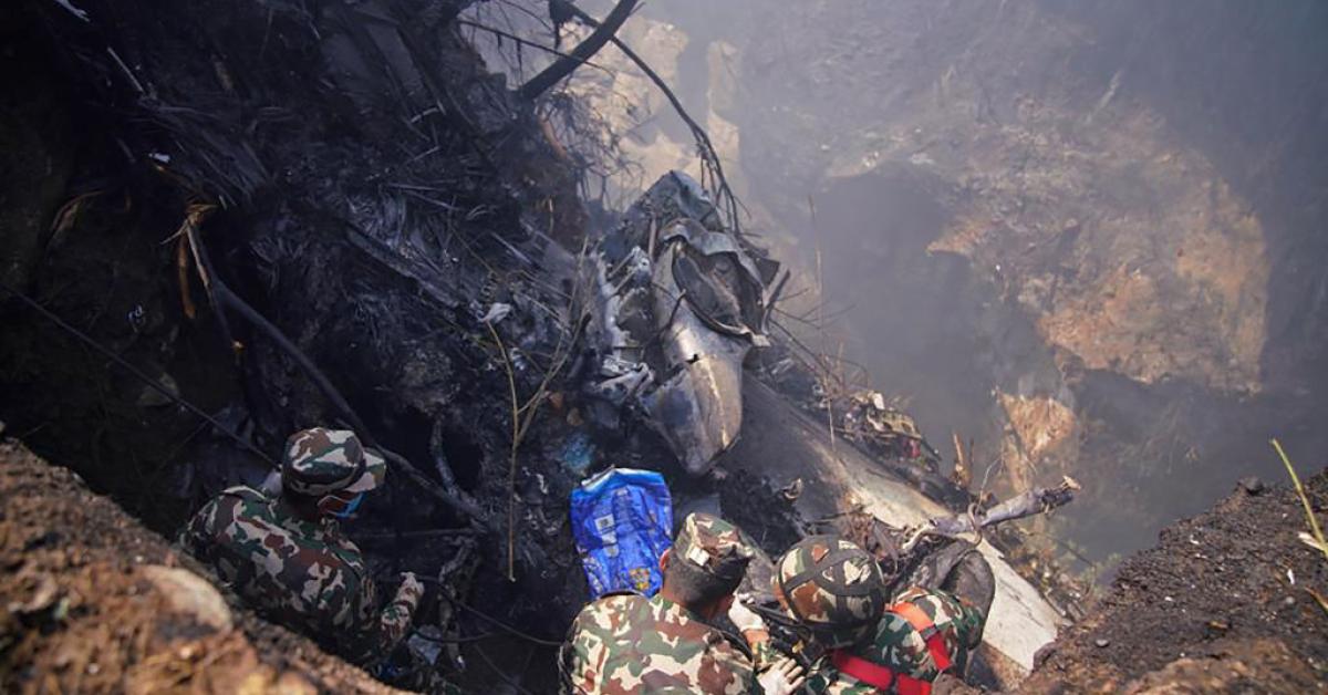 Plane carrying 72 people crashes while landing in Nepal resort town