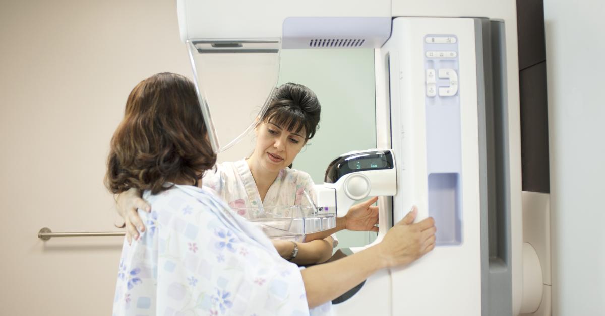 US health experts suggest women have mammograms every two years from age 40.