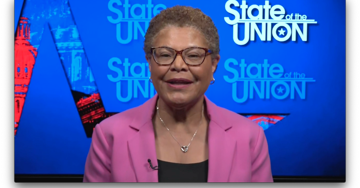 La Mayor Karen Bass Calls Texas Busing Migrants Into La A 'political 