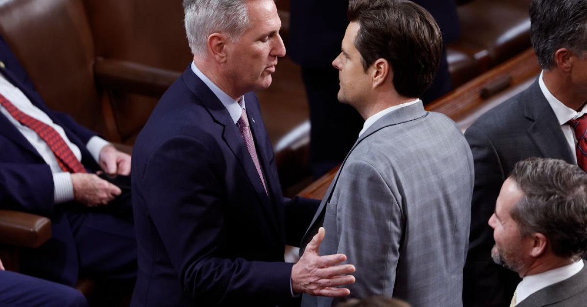 Gaetz introduces resolution to remove McCarthy from speakership