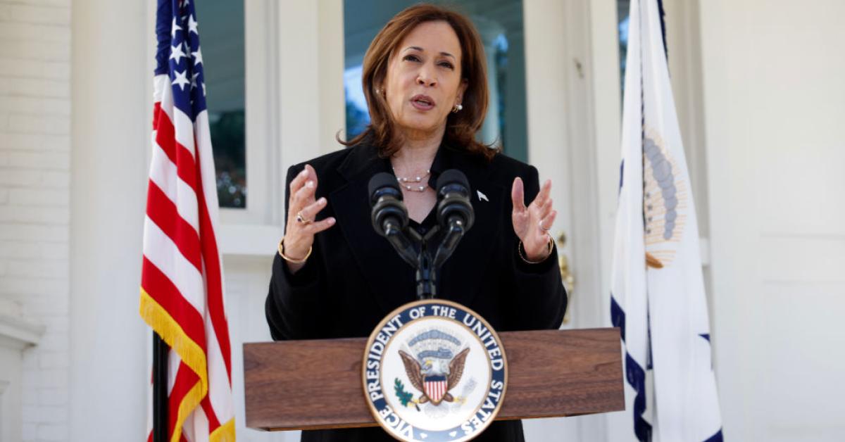 Kamala Harris slams Trump in speech from vice president's residence ...