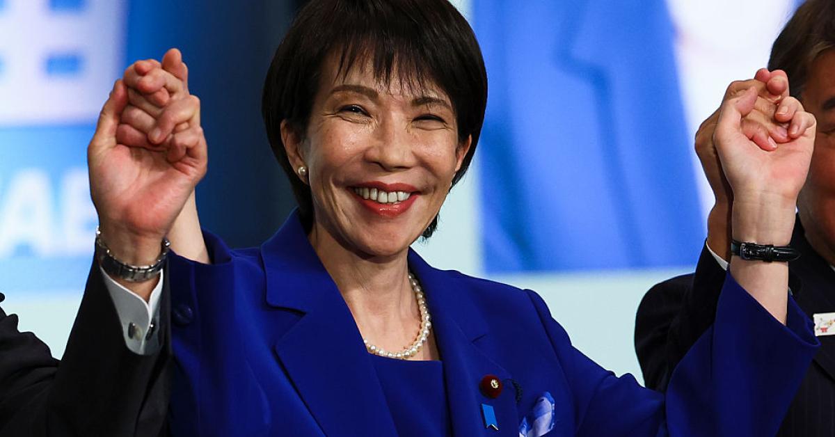 Japan&rsquo;s ruling party elects Sanae Takaichi leader who is set to become first female prime minister