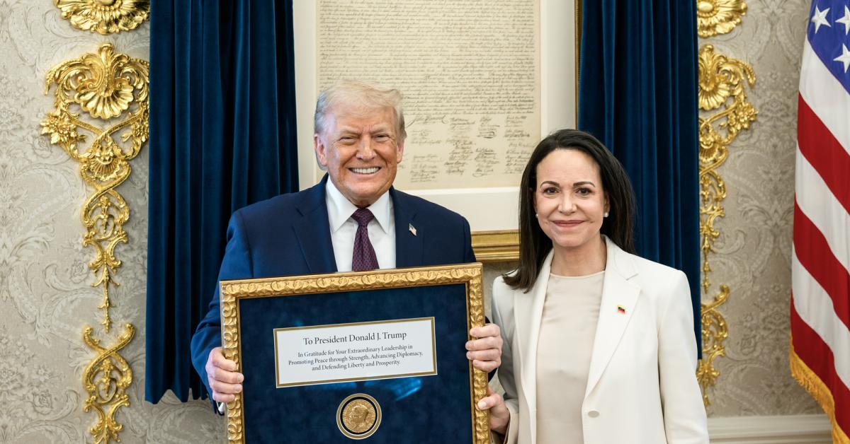 Nobel Foundation says peace prize can't be symbolically passed on after Machado gave hers to Trump