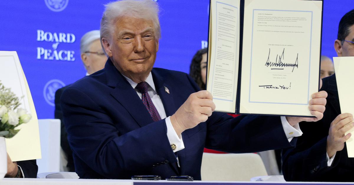 Trump, world leaders sign Gaza Board of Peace charter at World Economic Forum