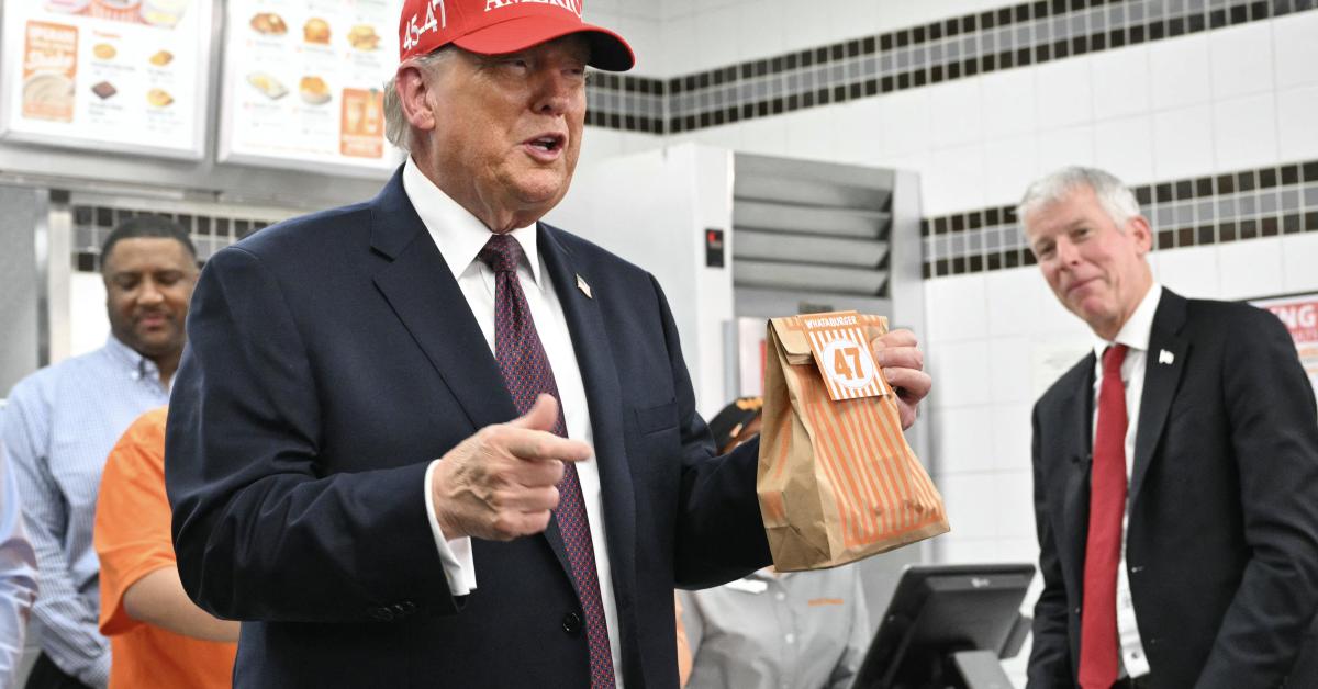 Trump makes unexpected stop at Whataburger after energy speech in Corpus Christi