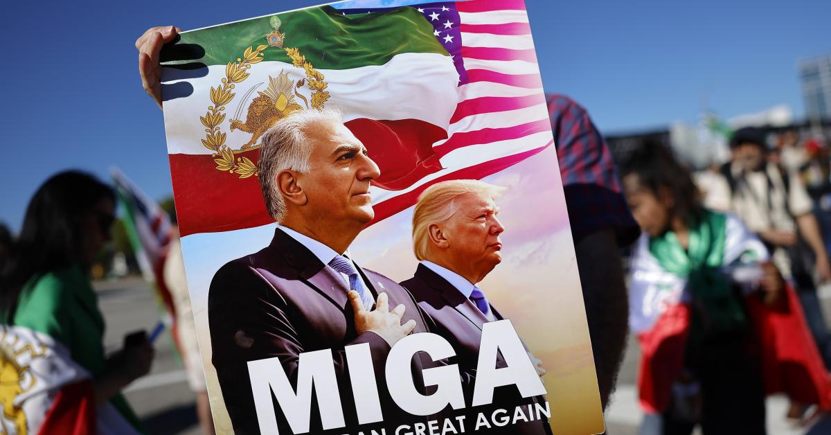 Thousands rally in Los Angeles, home to many of Iranian descent, to revel to supreme leader's death