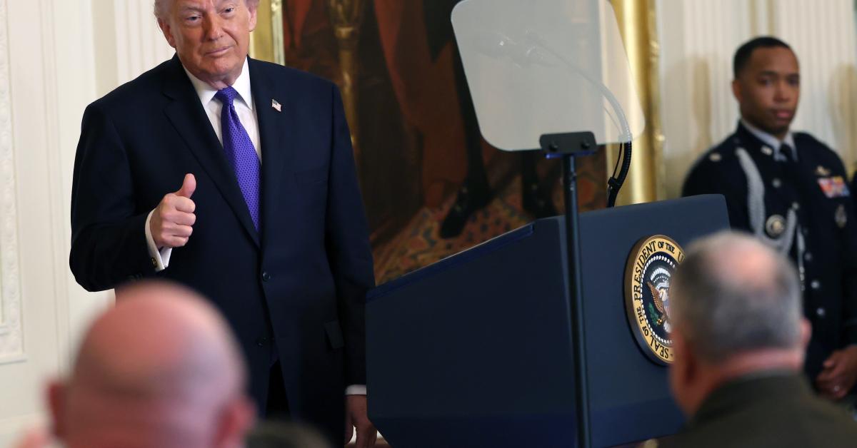 Trump says primary goals of Iran strikes to eliminate ballistic missile capability, nuke threat