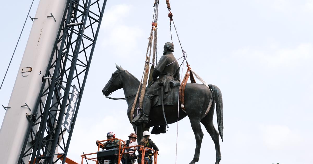 Three remaining Confederate statutes removed from Virginia's Capitol, including 'Stonewall' Jackson