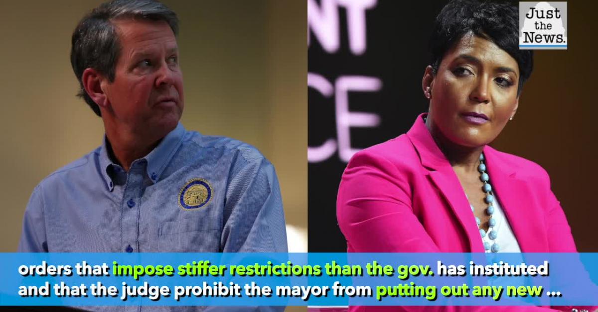 governor sues Atlanta mayor, city council over mask mandate