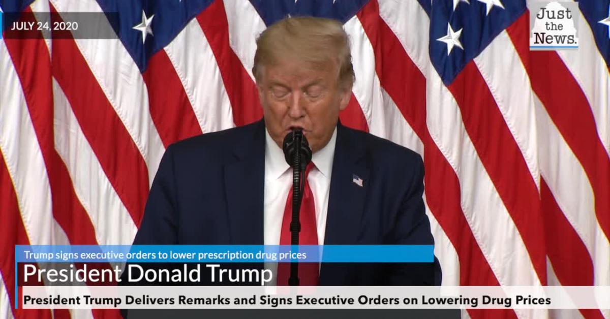 Trump signs executive orders to lower prescription drug prices | Just ...