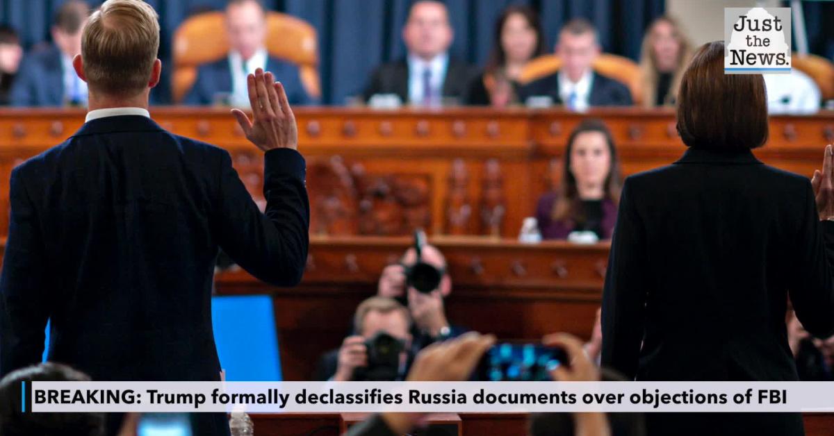 BREAKING: Trump formally declassifies Russia documents over objections ...