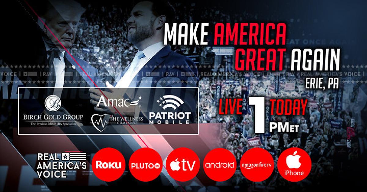 Maga Rally Msg PRESIDENT TRUMP'S MAGA RALLY IN ERIE, PA | Just The News