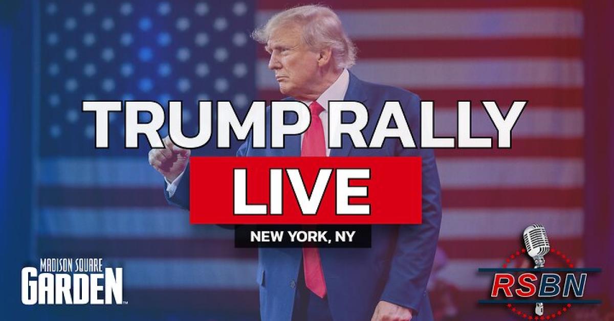 LIVE: Trump Holds a Rally at the Iconic Madison Square Garden in New ...