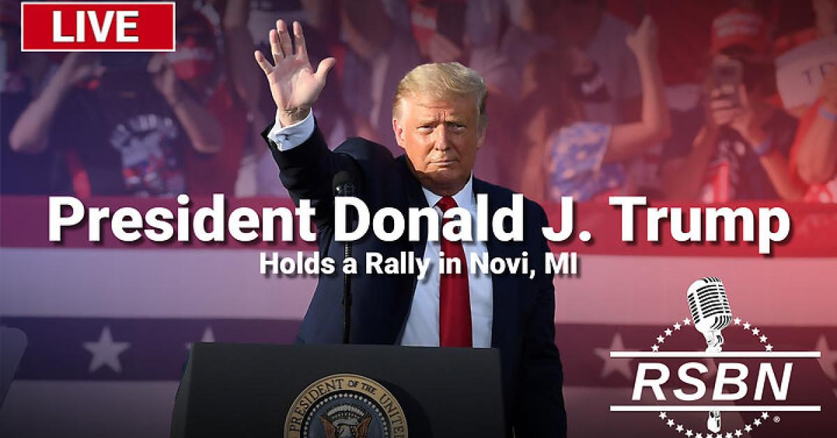 LIVE: President Trump Holds a Rally in Novi, MI - 10/26/24 | Just The News