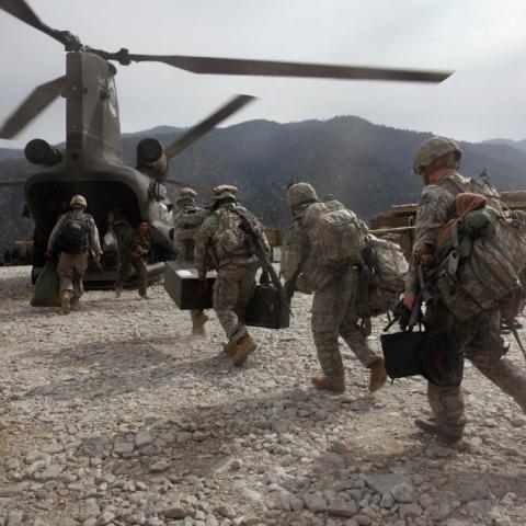 U.S. and Afghan troops battle Taliban in Kunar Province