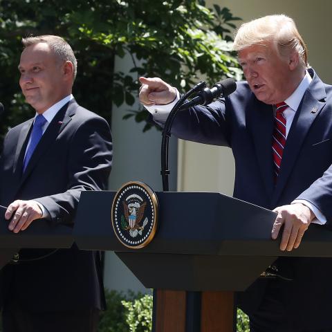 Polish President Duda meets with Trump in NY amid DA Bragg trial
