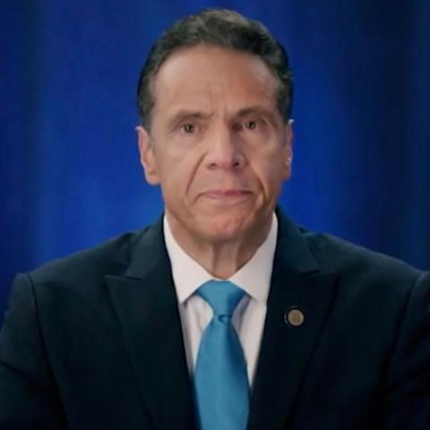 Cuomo during a livestream of the Democratic National Convention, Aug. 17