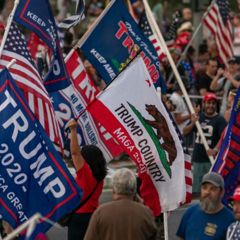 Rally on October 31, 2020 in Beverly Hills, California