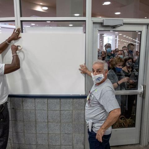 Detroit poll workers