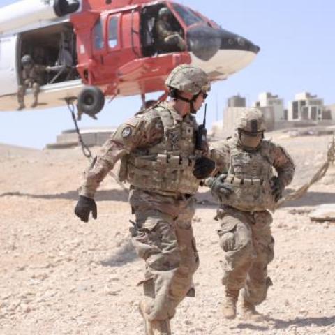 A helicopter in Sinai