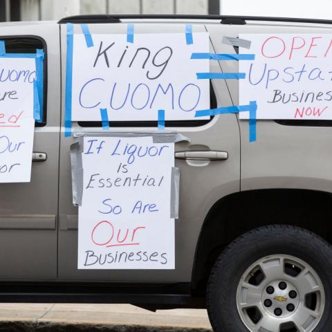 Protests against New York Gov. Andrew Cuomo, Apr. 2020