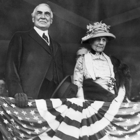 President Warren Harding and First Lady Florence Harding