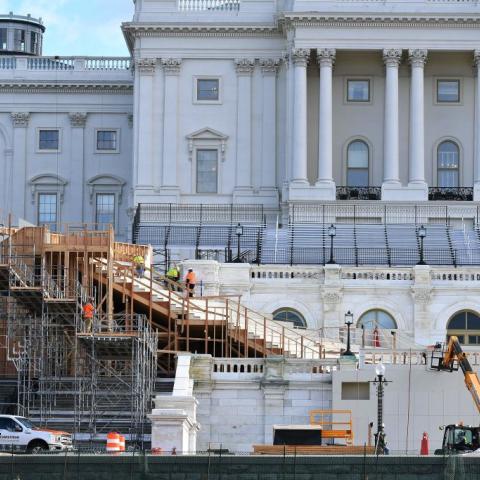Preparations for presidential inauguration