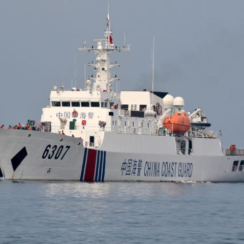 A Chinese Coast Guard ship