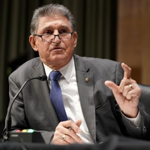 Sen. Joe Manchin on January 19, 2021