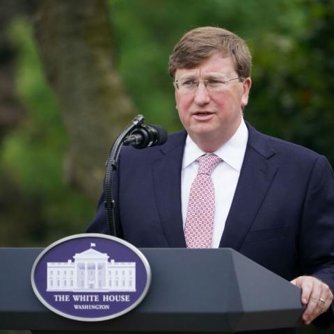 Tate Reeves speaks about COVID-19 testing at the White House
