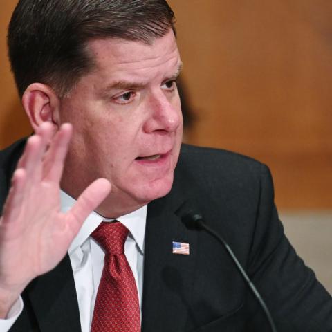 Marty Walsh on Feb. 4, 2021