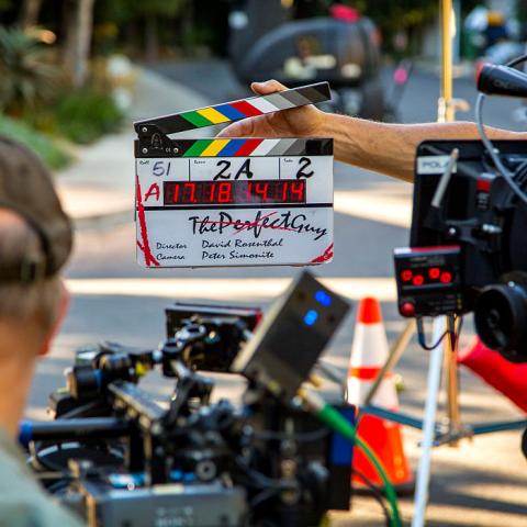 Set of Los Angeles movie 