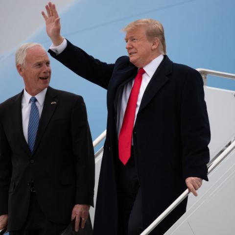 Former President Trump and Sen. Ron Johnson