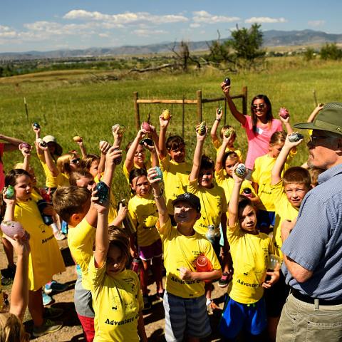 Child camper's from the Minnows summer camp Westminster, CO. July 27, 2016.