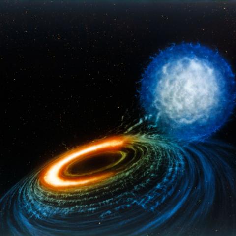 Artist's interpretation of a black hole