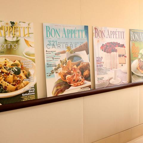 Copies of Bon Appetit magazine