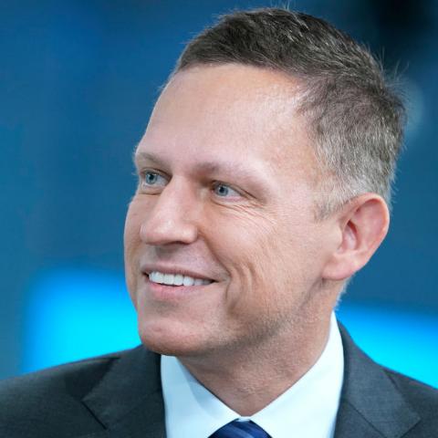Peter Thiel at Fox News Channel Studios in New York City in 2019