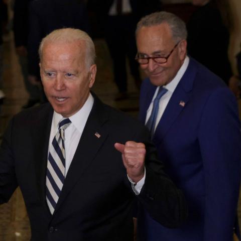 President Joe Biden and Sen. Chuck Schumer.