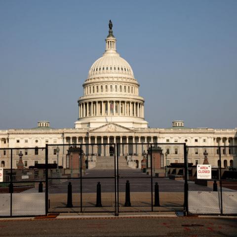 Washington D.C. Capitol fence.