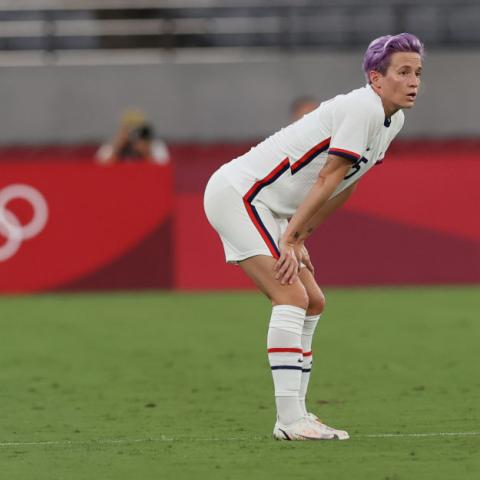 Megan Rapinoe of United States during Wednesday match against Sweden.