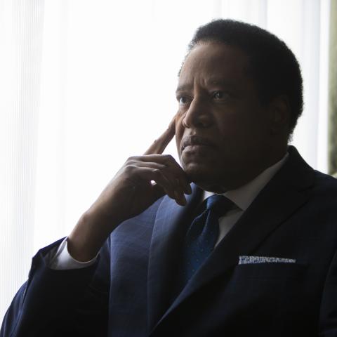 Larry Elder attacked by people throwing eggs at him in Los Angeles