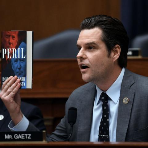 Rep. Matt Gaetz (R-FL) during a House committee hearing