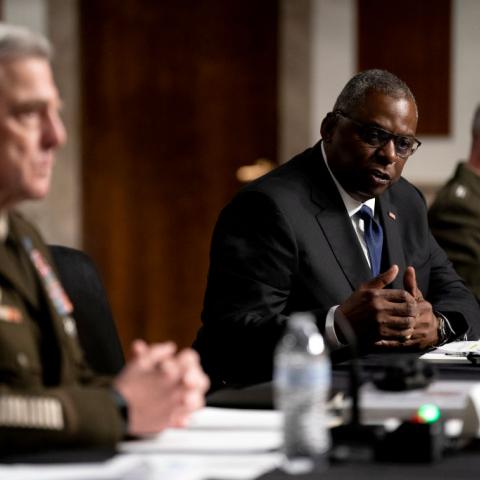 Top military leaders appear Sept. 28 before the Senate 