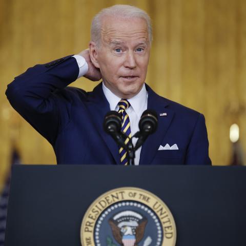Joe Biden, White House, Jan. 19, 2022